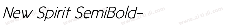 New Spirit SemiBold字体转换